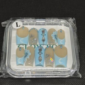 Baby Blue & Rhinestone Set