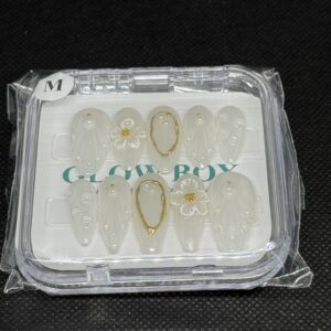 Milky White & Gold Pearl Set