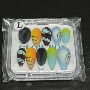 Abstract Gradient Press-On Nails